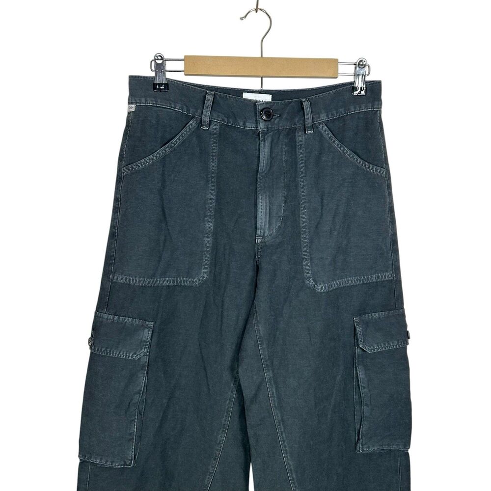 Citizens of Humanity Thassos Utility Pants Womens 27 Black Cargo Twist Seam NEW - Picture 5 of 12